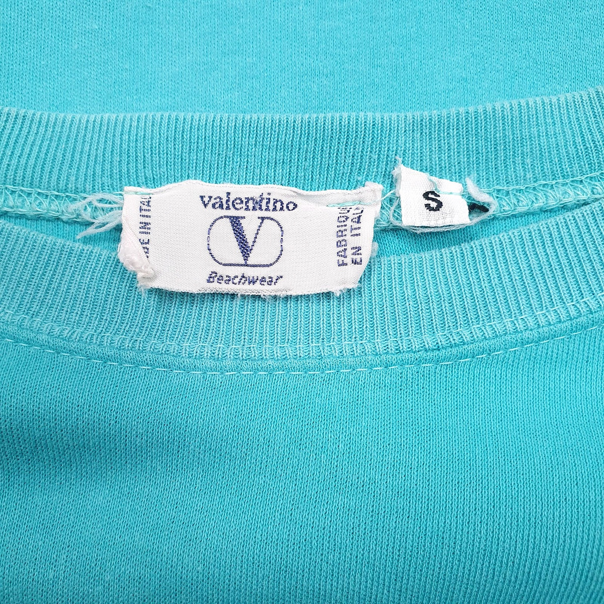 Mens Blue Valentino Vintage Beach Wear  T Shirt