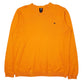 Mens Orange Adidas  Crewneck Jumper