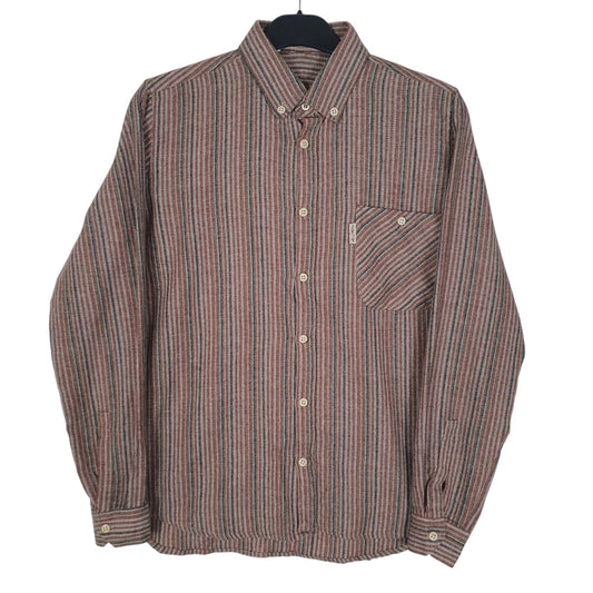 Mens Red Franco Anastasio Flannel Long Sleeve Shirt
