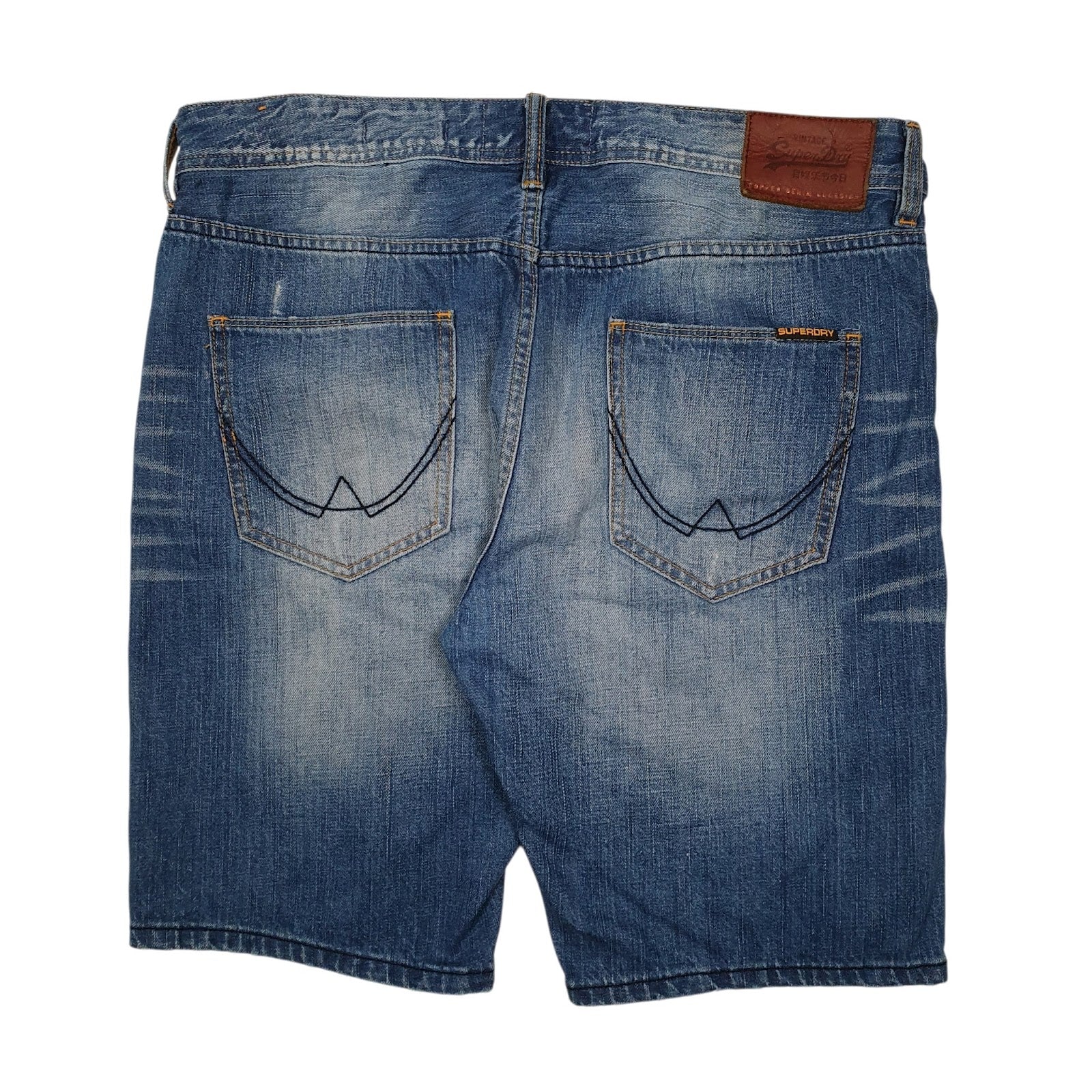 Mens Blue Superdry Officers Short  Shorts