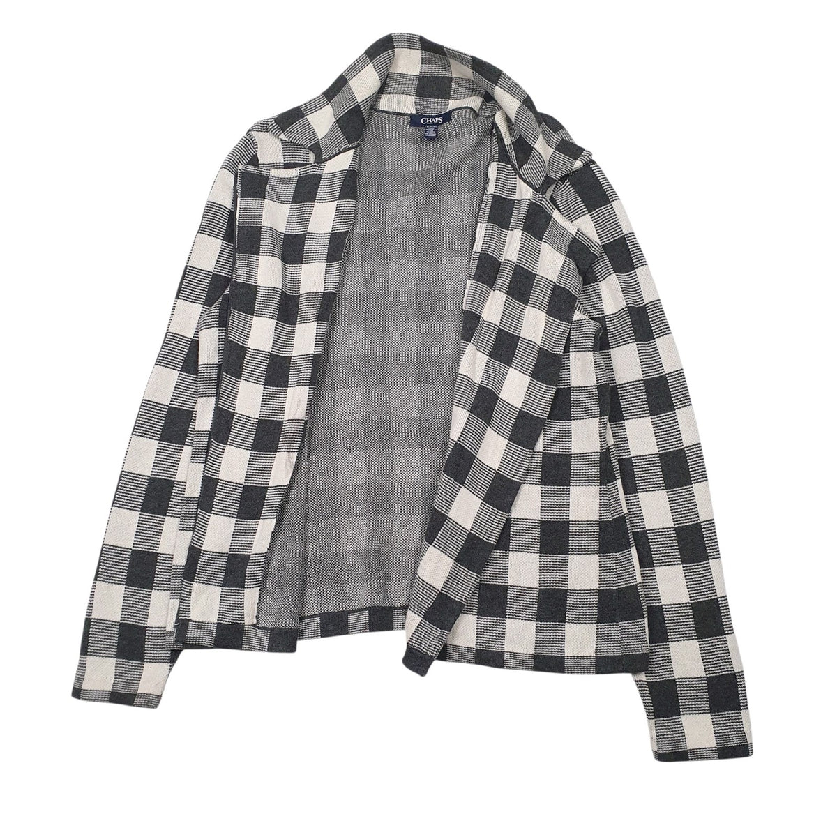 Womens Grey Chaps  Full Zip Jumper