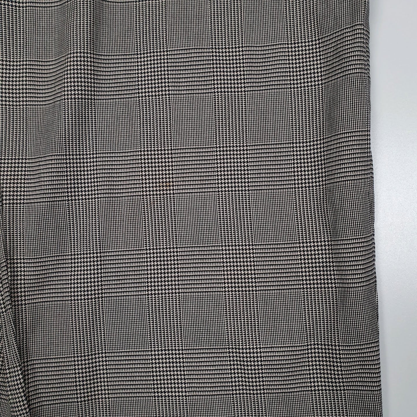 Mens Grey Polo Ralph Lauren Vintage 90s Check Double Pleated  Trousers