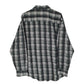 Mens Grey Prego Plaid Flannel  Shirt