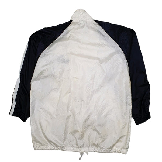 Mens White Puma Vintage 90s Quarter Zip Coat