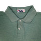 Mens Green Fila   Polo Shirt