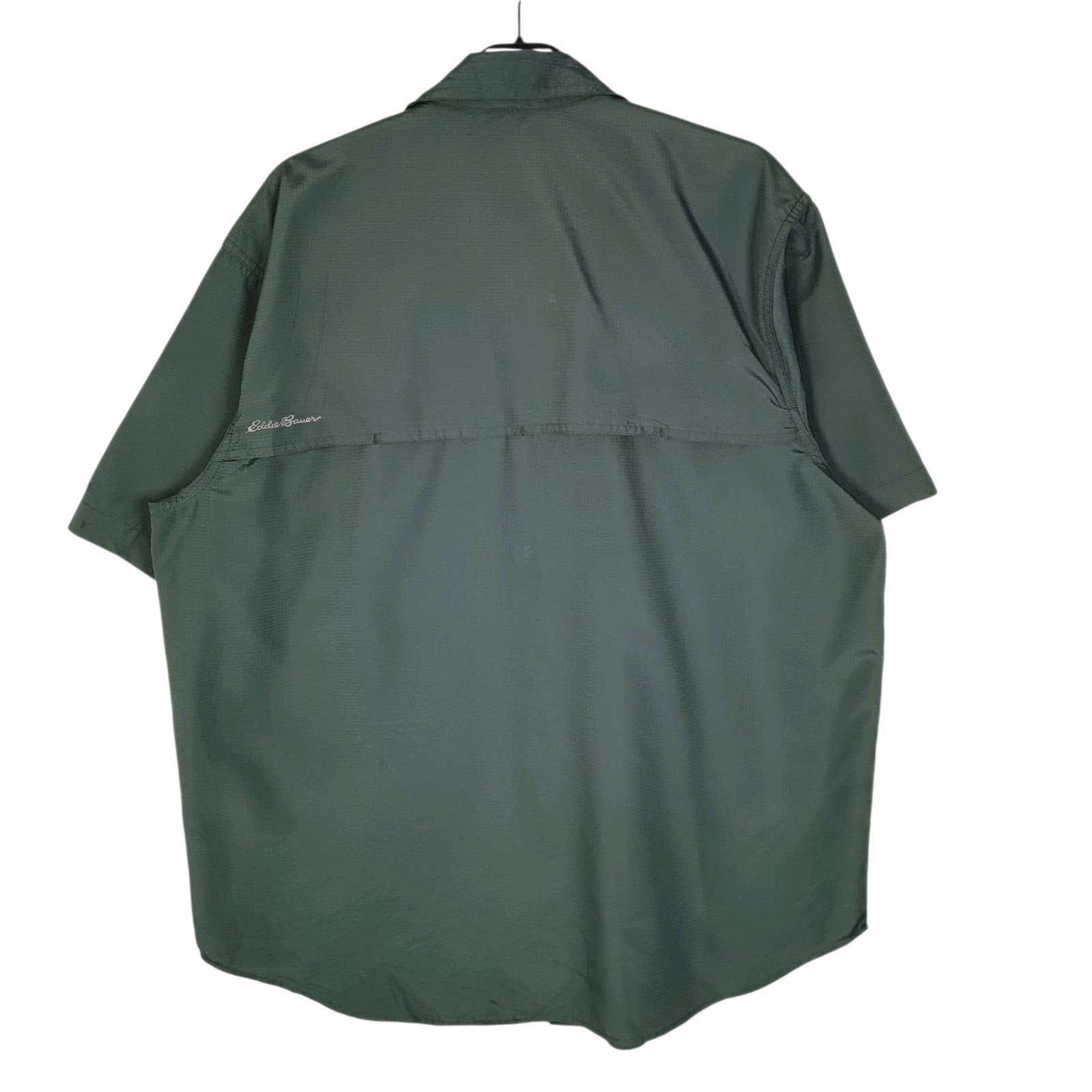 Mens Green Eddie Bauer Walking Hiking  Shirt