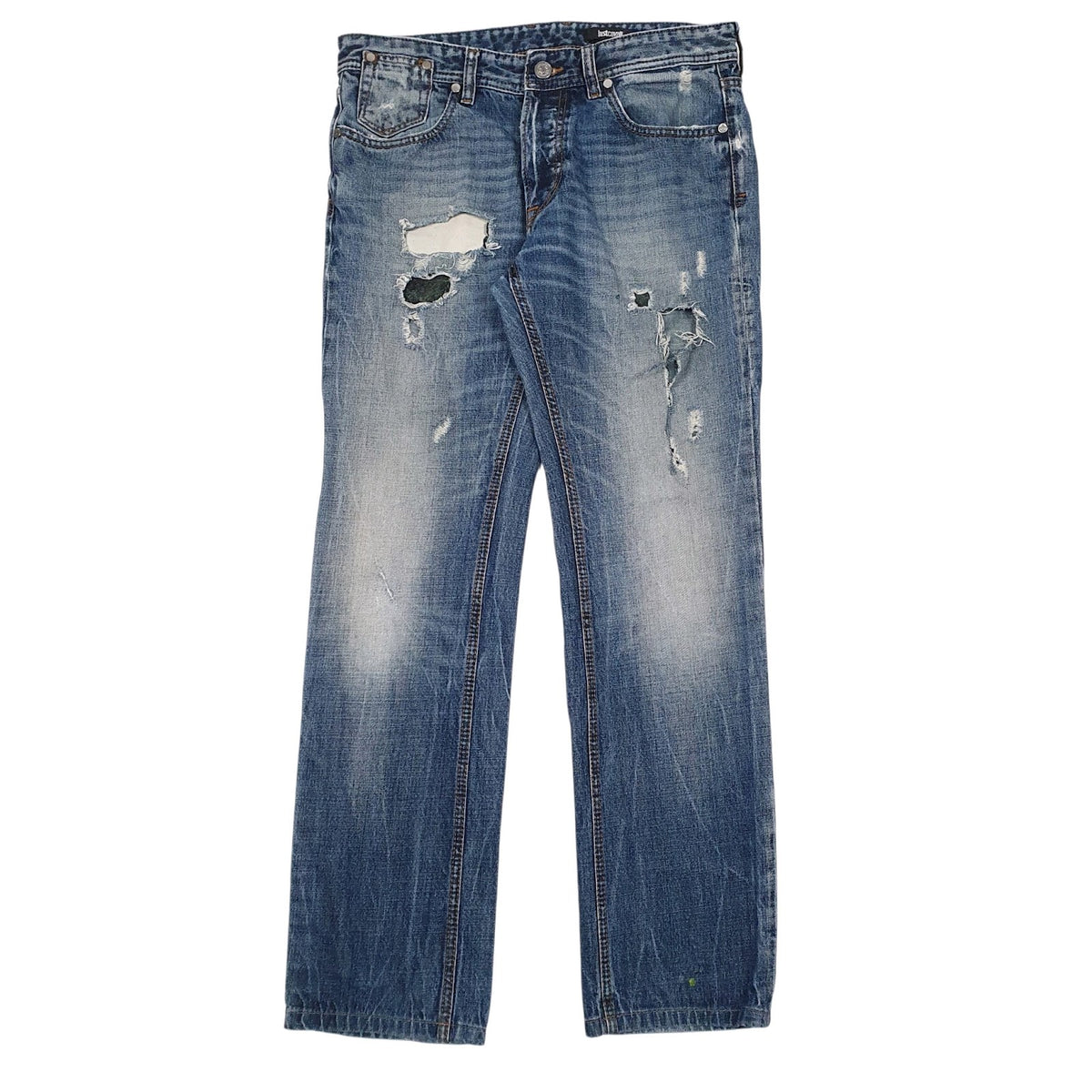 Womens Blue Cavalli Distressed Causal JeansW31 L30