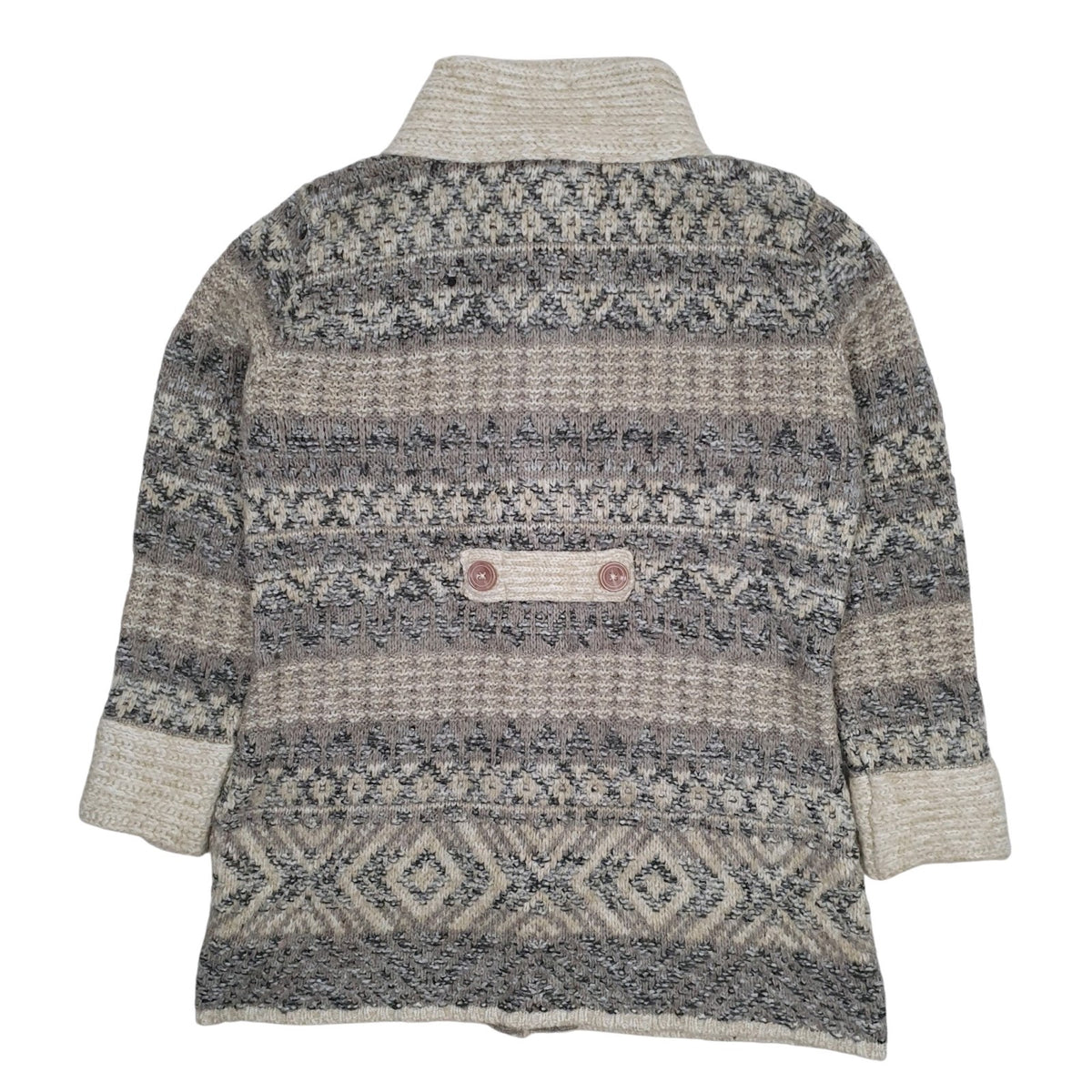 Womens Grey M&S Per Una Heavy Knit Cardigan  Coat