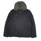 Mens Black Levis Military Hoodie  Coat