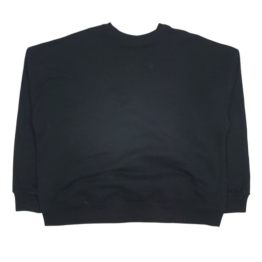 Womens Black Champion  Crewneck Jumper