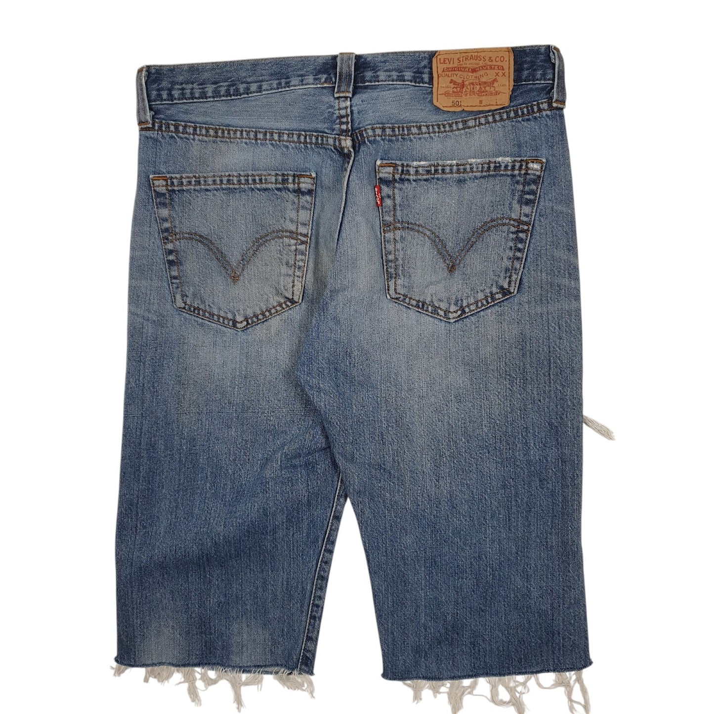Mens Blue Levis 501  Shorts