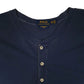 Mens Navy Polo Ralph Lauren Featherweight Mesh Henley  T Shirt