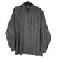 Mens Grey Black Pia Flannel Long Sleeve Shirt