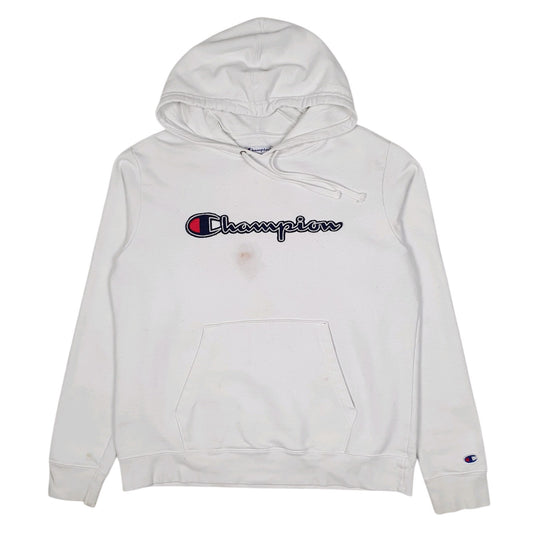 Mens White Champion  Hoodie Jumper