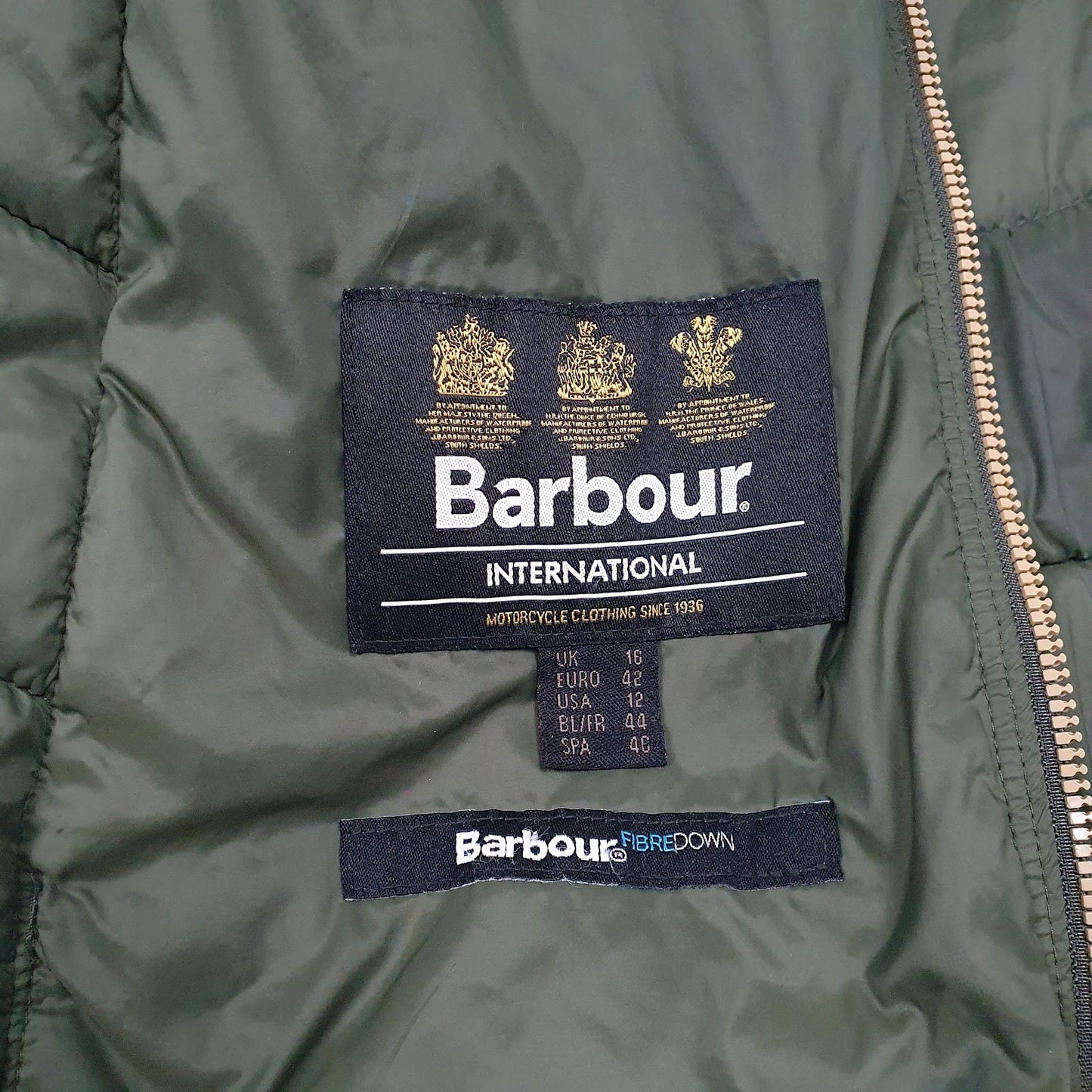 Womens Green Barbour  Shoal Neck Coat