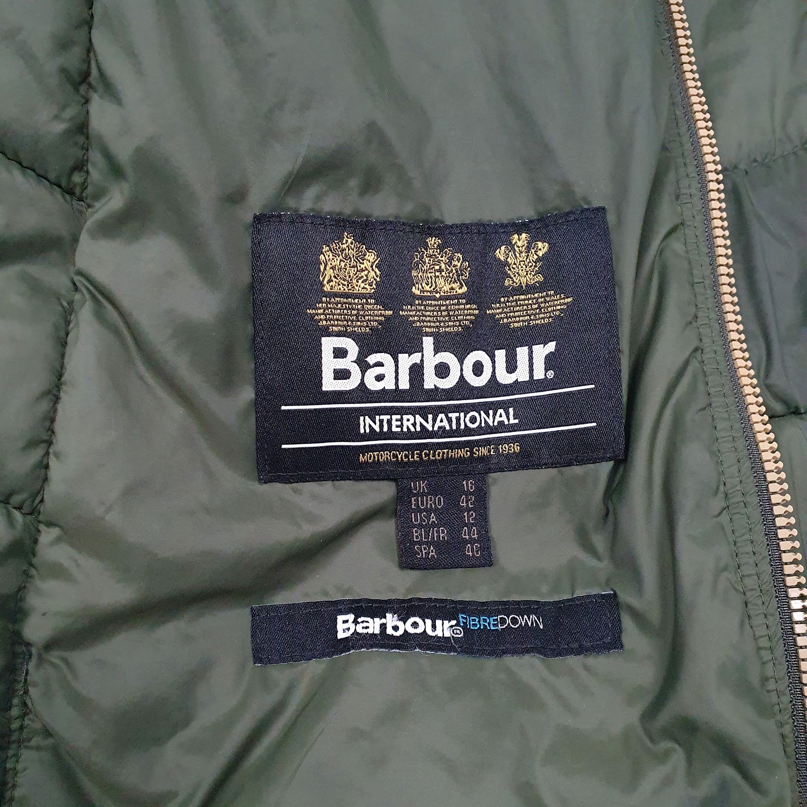 Womens Green Barbour  Shoal Neck Coat