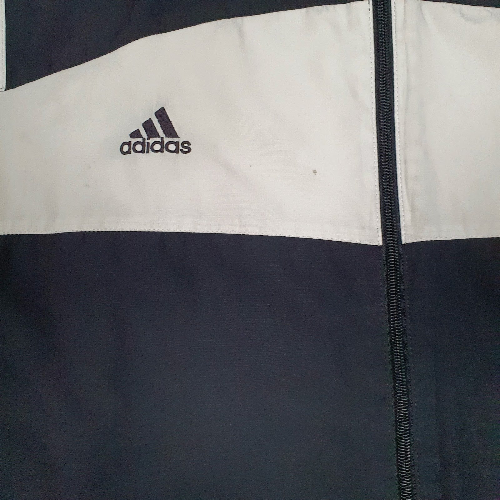 Mens Black Adidas  Crewneck Coat