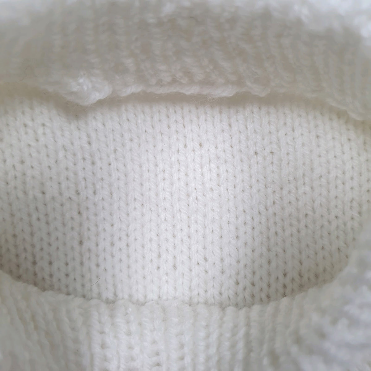 Womens White Unbranded Knit Wear Crewneck Jumper