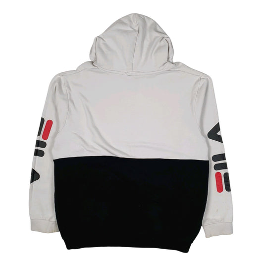 Mens White Fila  Hoodie Jumper