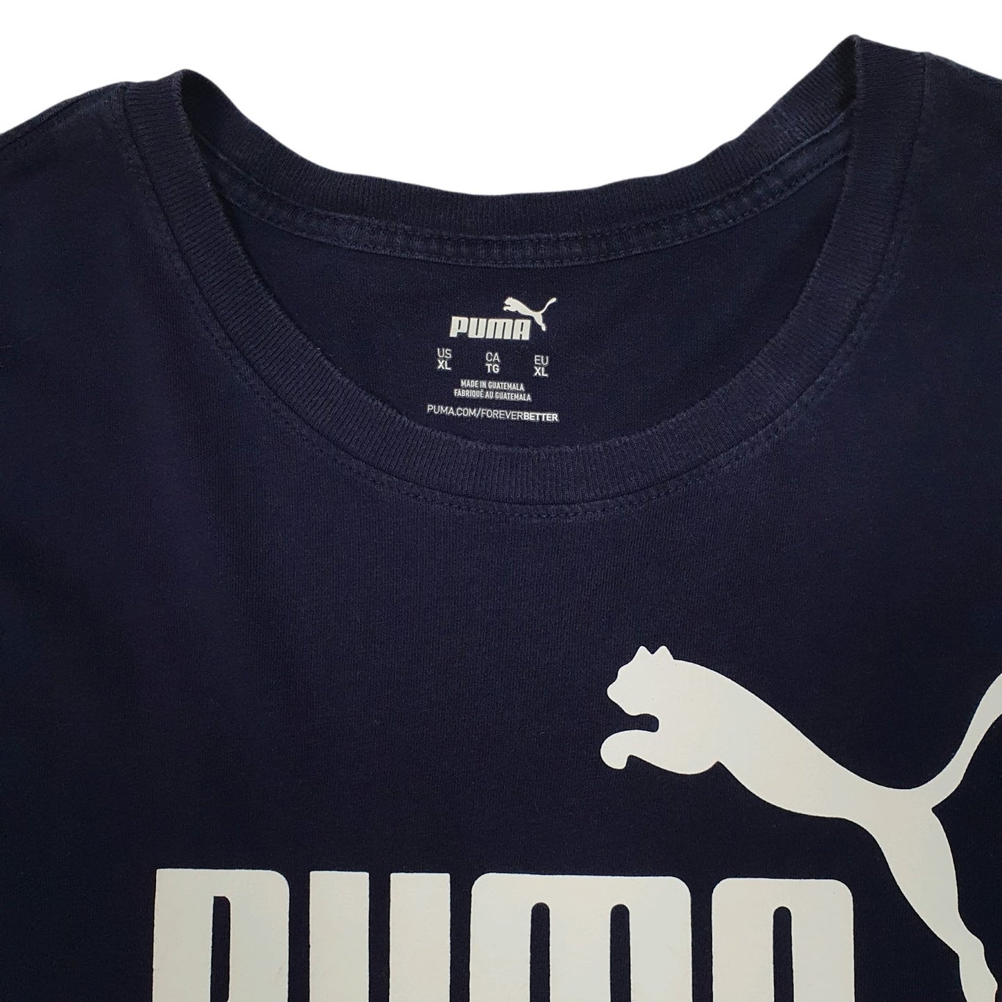 Mens Navy Puma   T Shirt