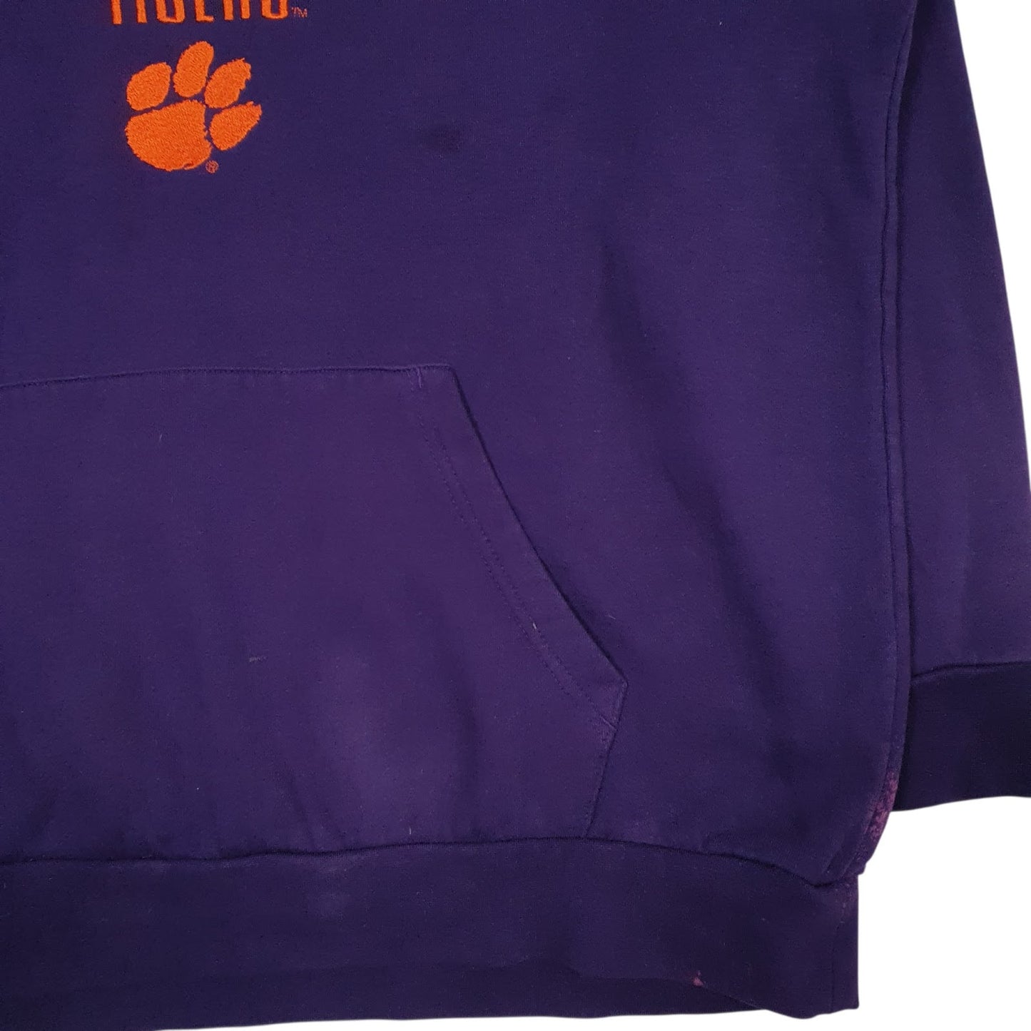 Mens Purple Champion Clemson Tigers Hoodie Jumper