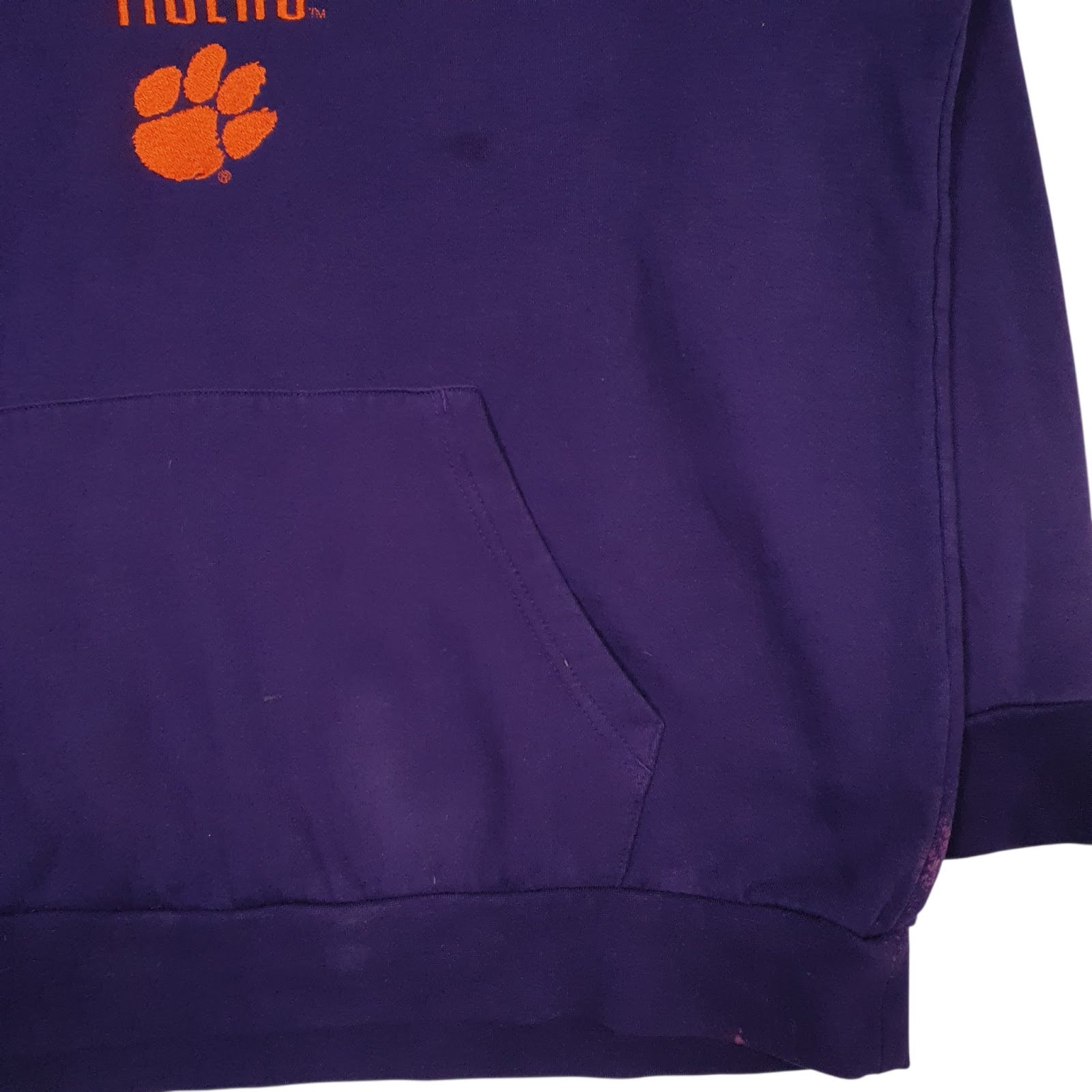Mens Purple Champion Clemson Tigers Hoodie Jumper