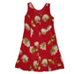 Womens Pink Unbranded Floral Sleeveless Dress