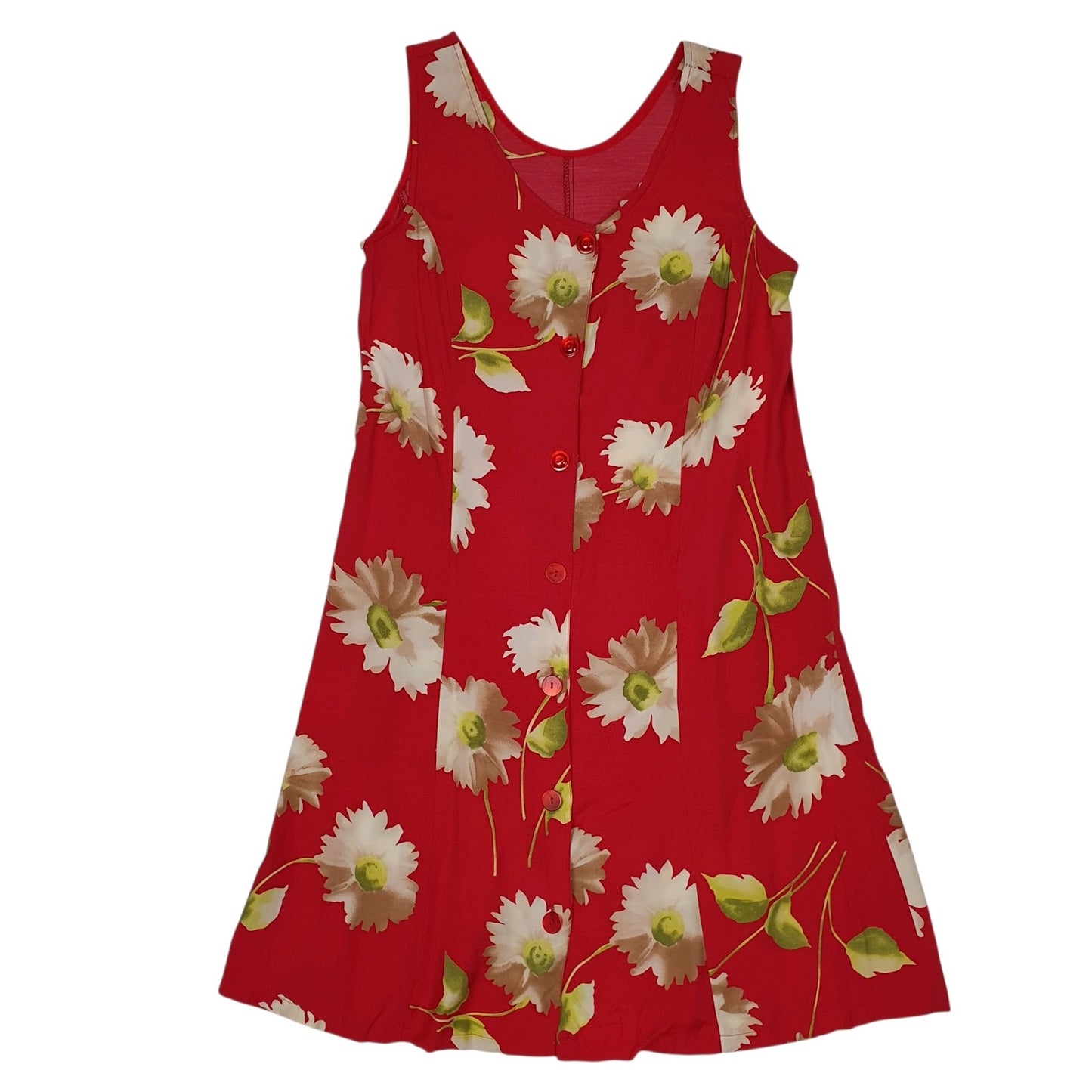 Womens Pink Unbranded Floral Sleeveless Dress