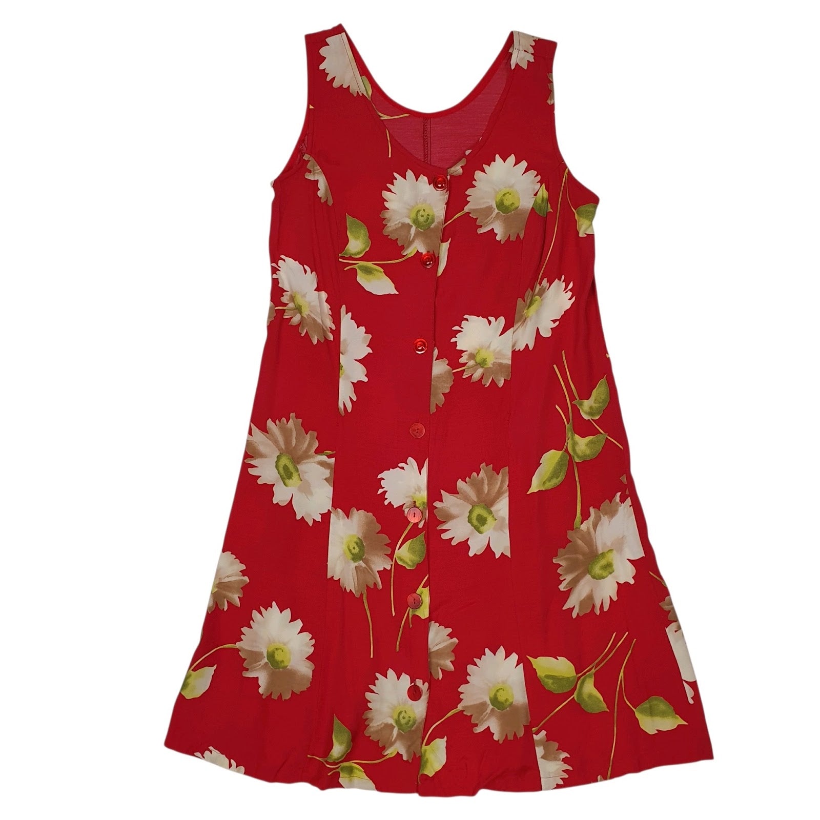 Womens Pink Unbranded Floral Sleeveless Dress