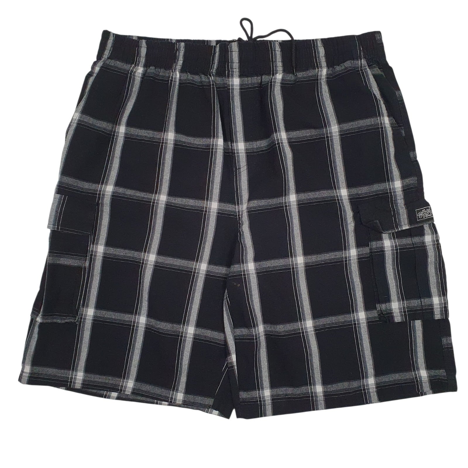 Mens Black Shake Wear  Cargo Shorts