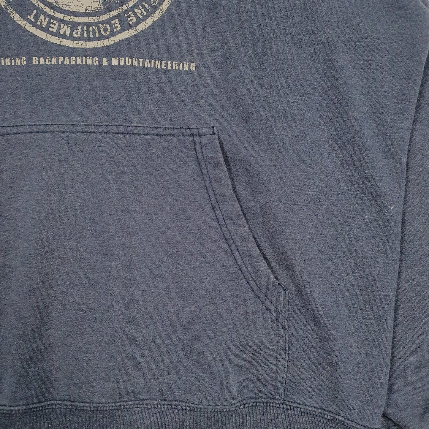 Mens Blue The North Face Spellout Hoodie Jumper