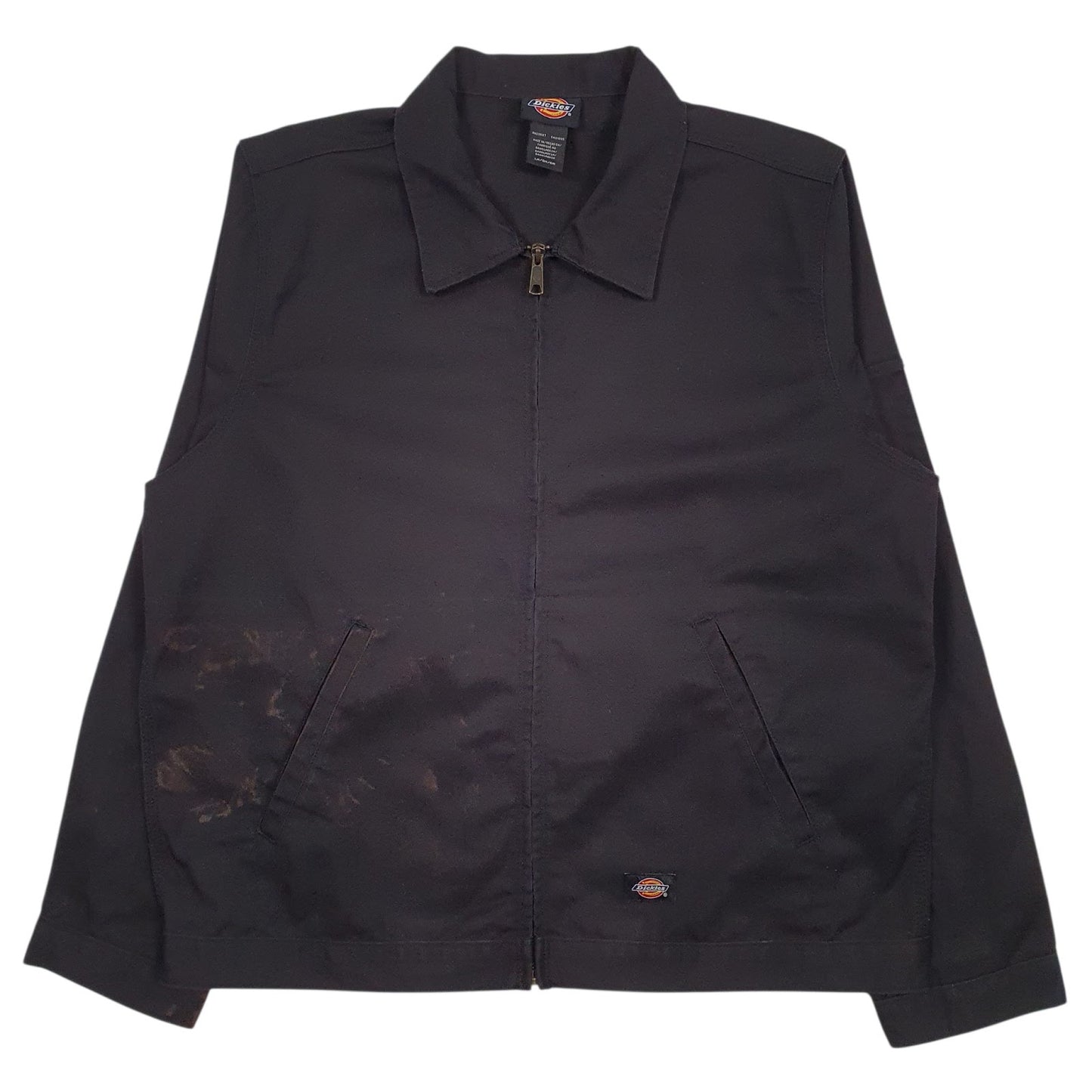 Mens Black Dickies Eisenhower Windbreaker Crewneck Coat