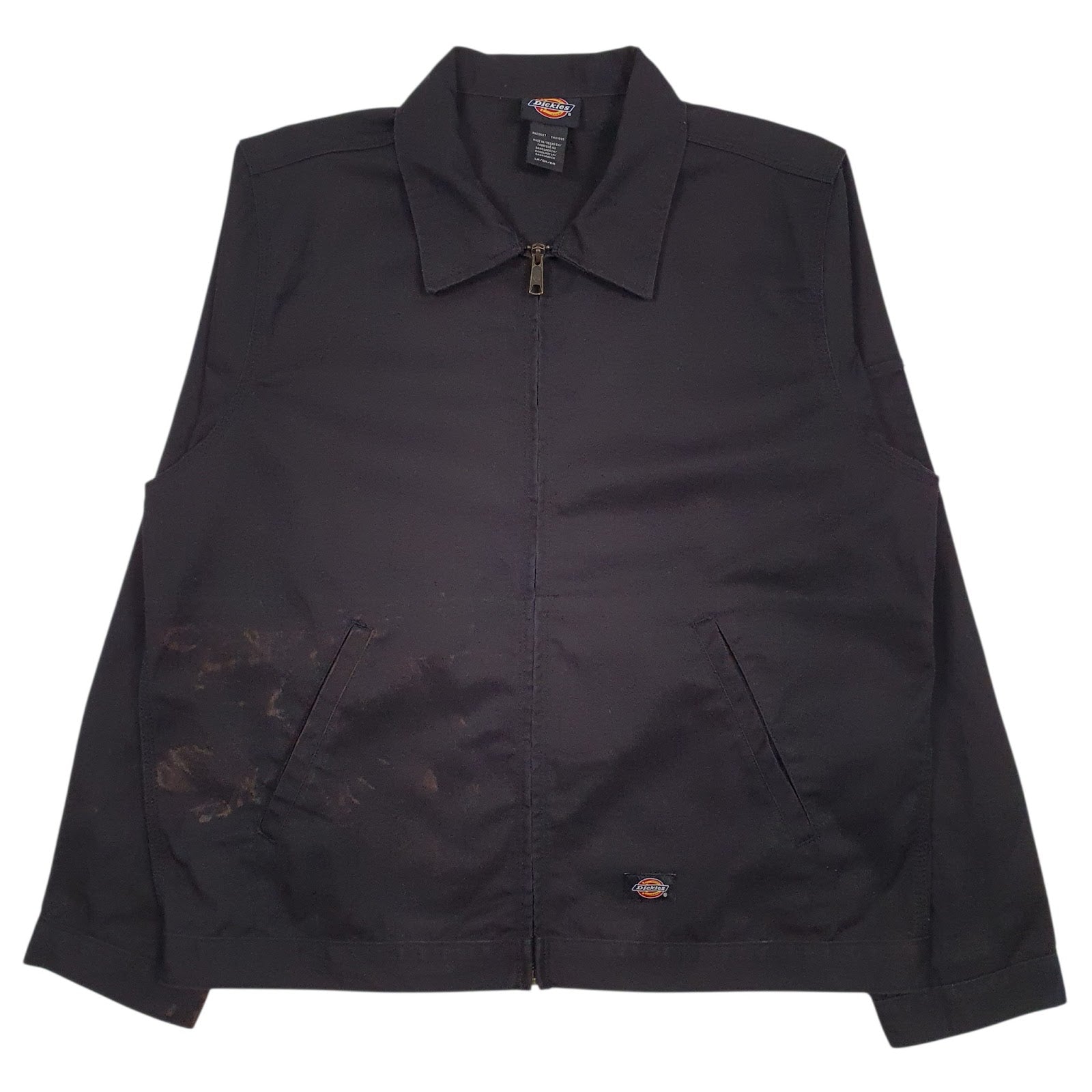 Mens Black Dickies Eisenhower Windbreaker Crewneck Coat