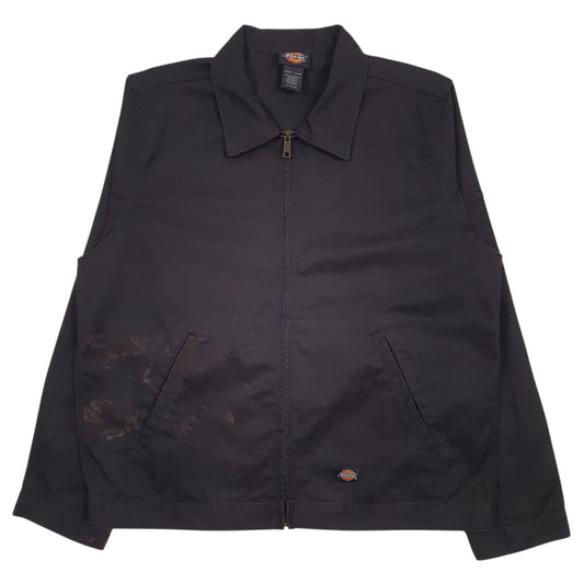 Mens Black Dickies Eisenhower Windbreaker Crewneck Coat