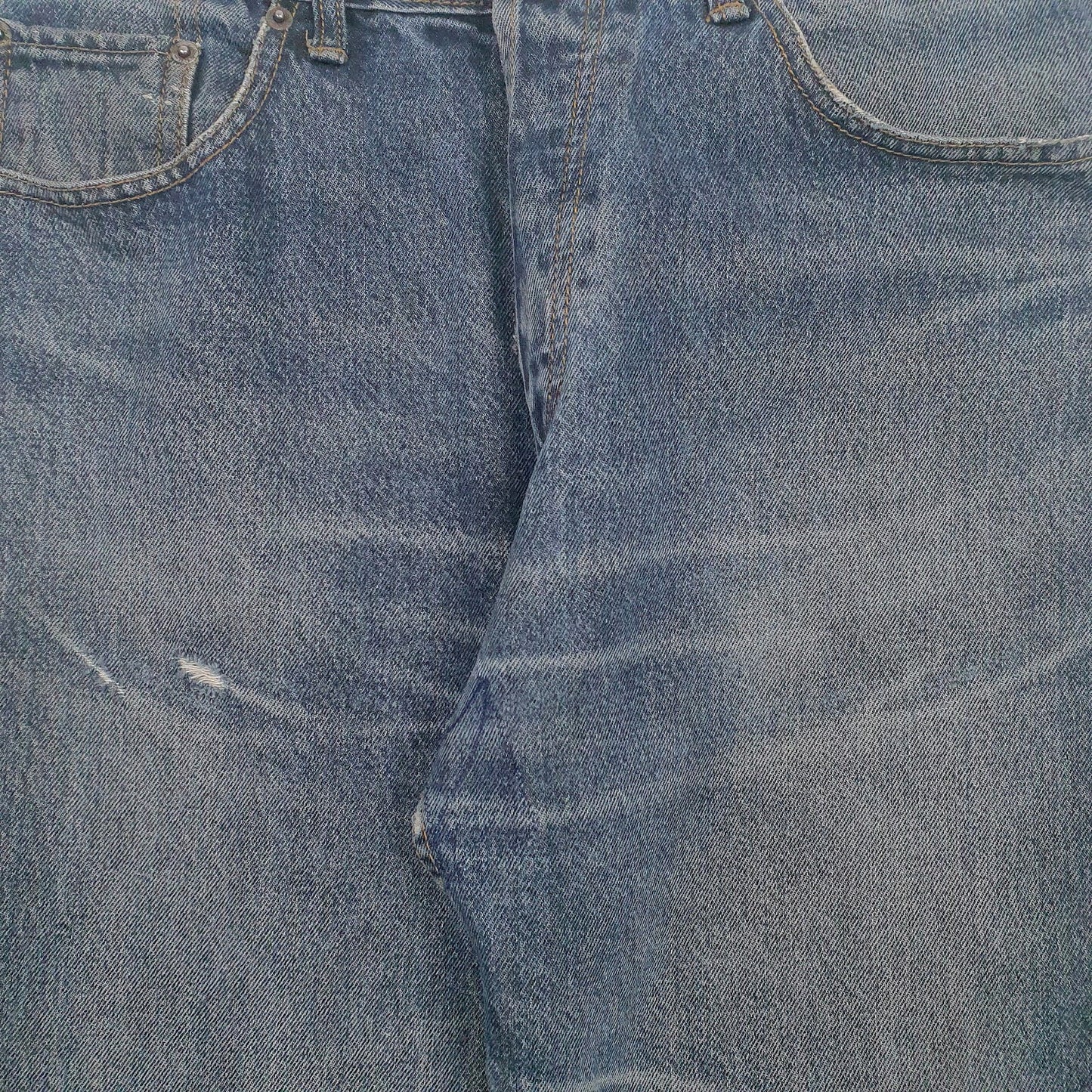Mens Blue Levis Distressed  Jeans