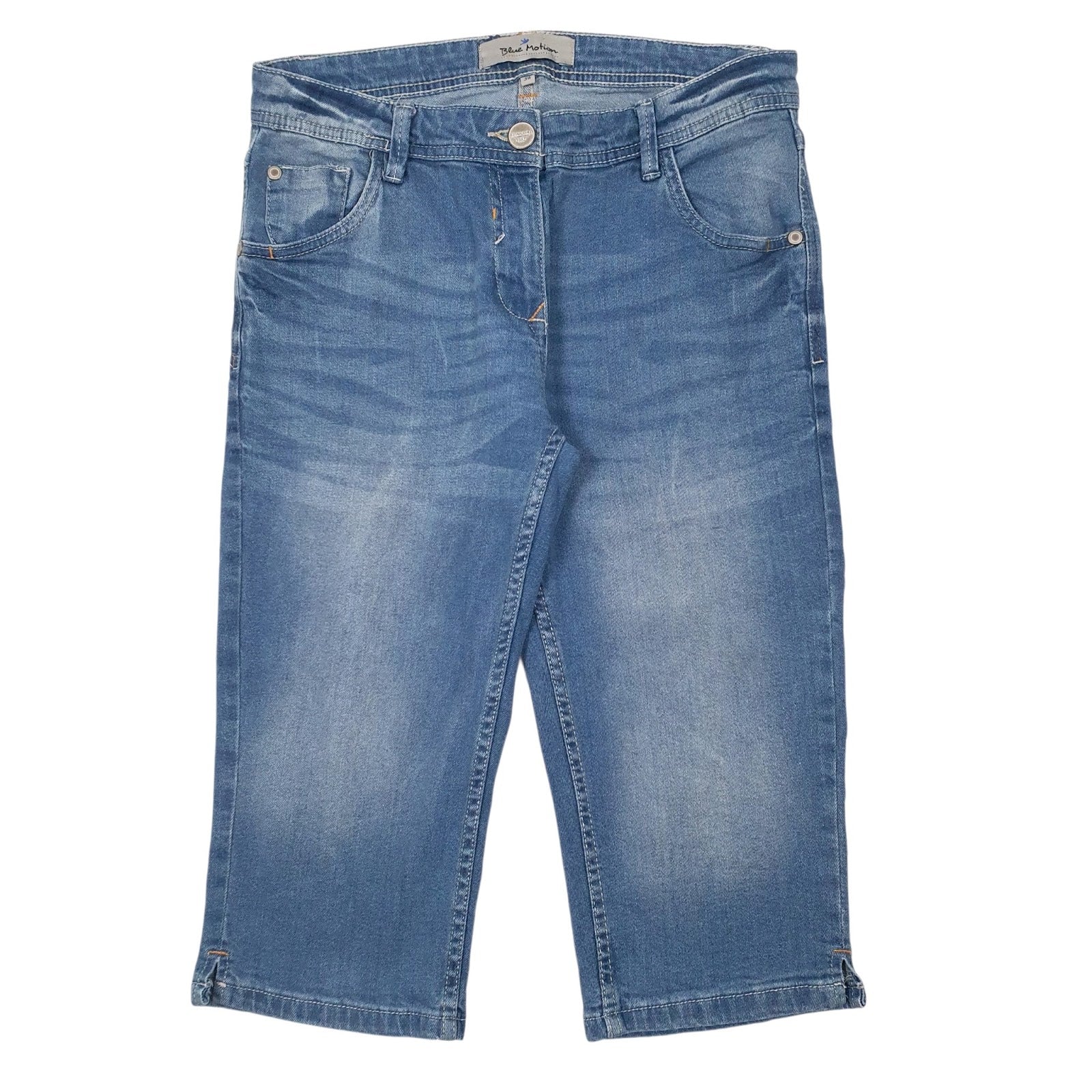 Womens Blue Blue Motion  Denim Shorts