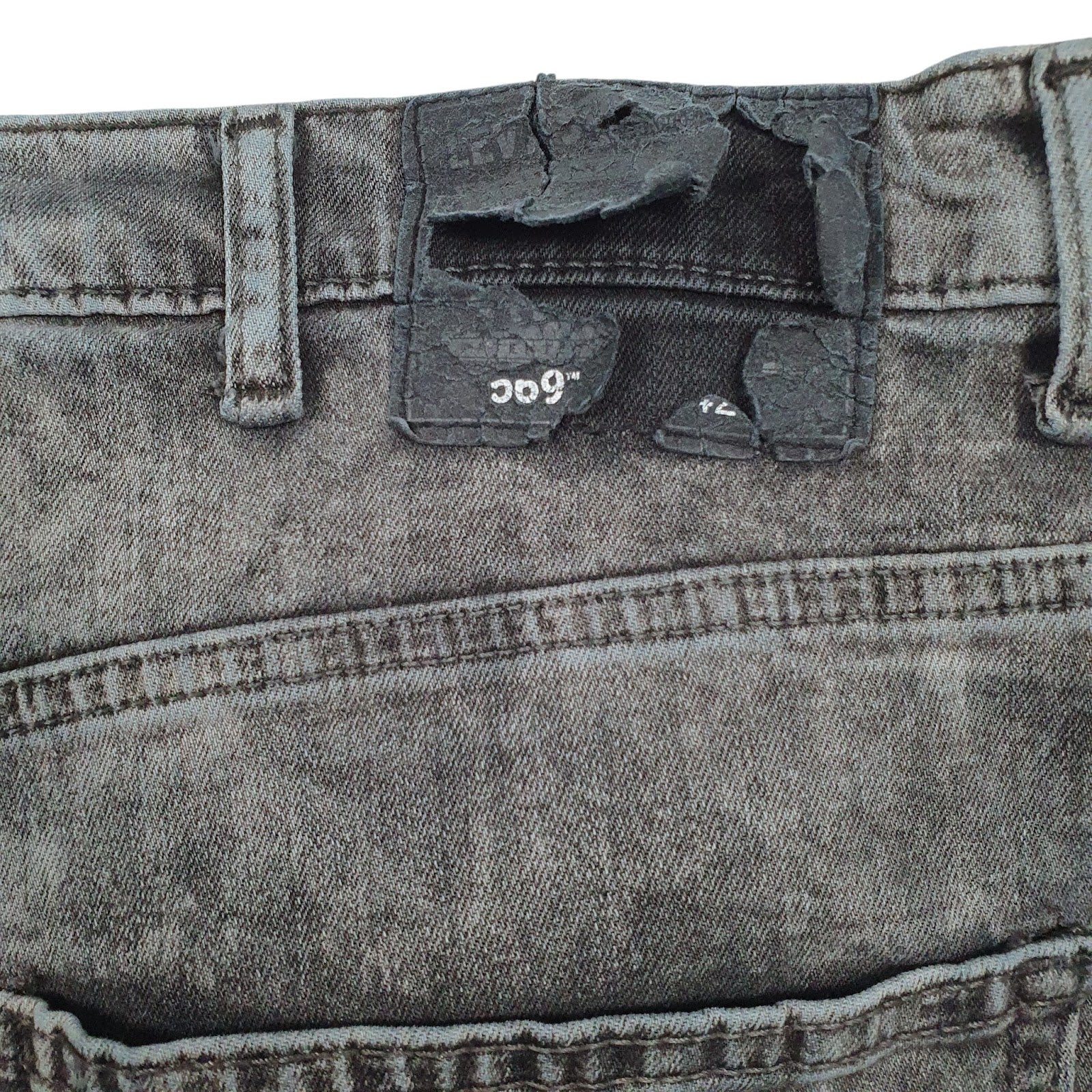 Mens Grey Levis   Shorts