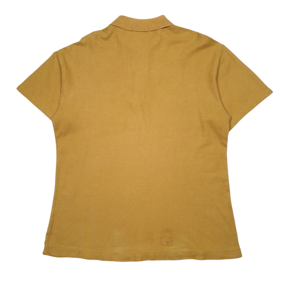 Mens Yellow Crocodile Vintage  Polo Shirt
