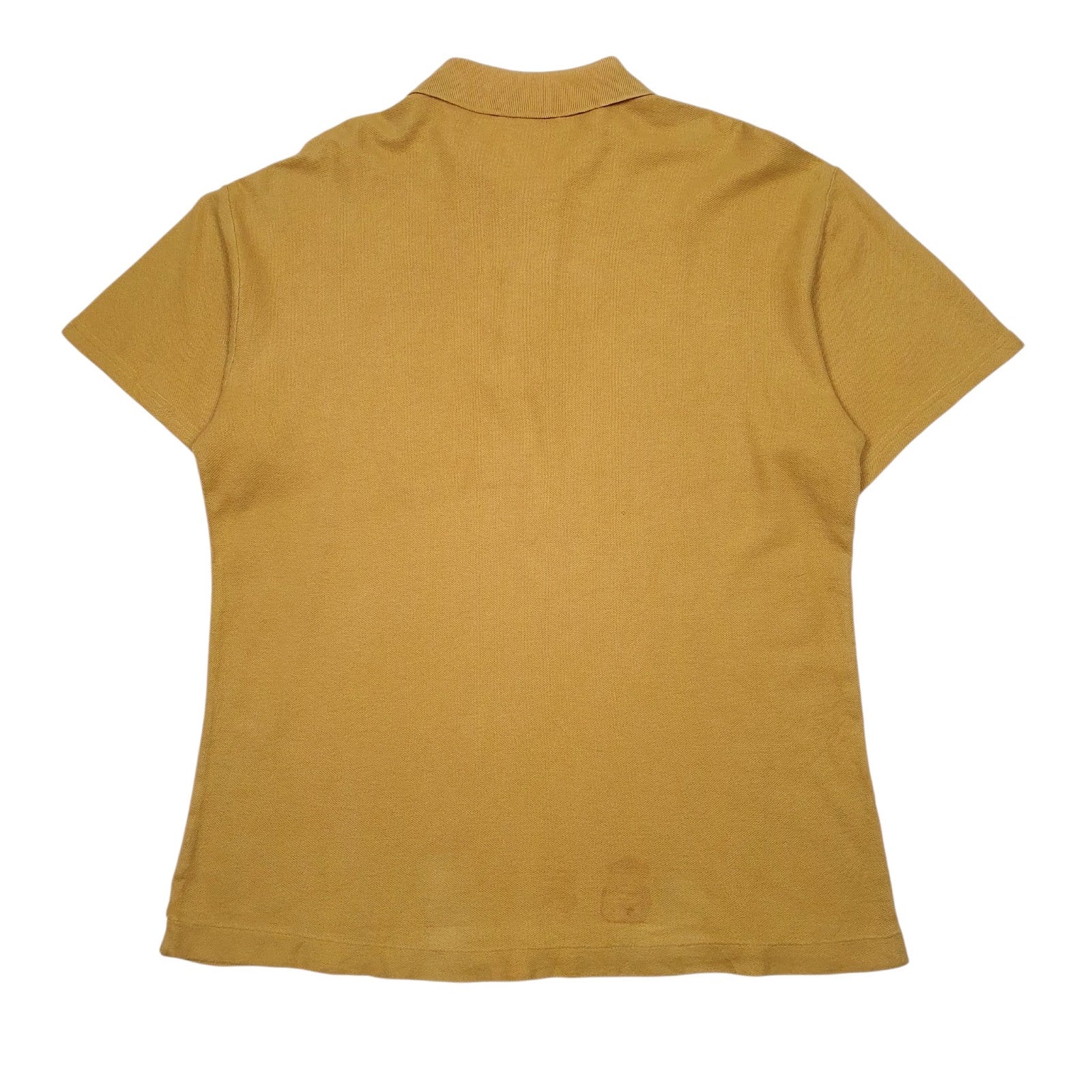 Mens Yellow Crocodile Vintage  Polo Shirt