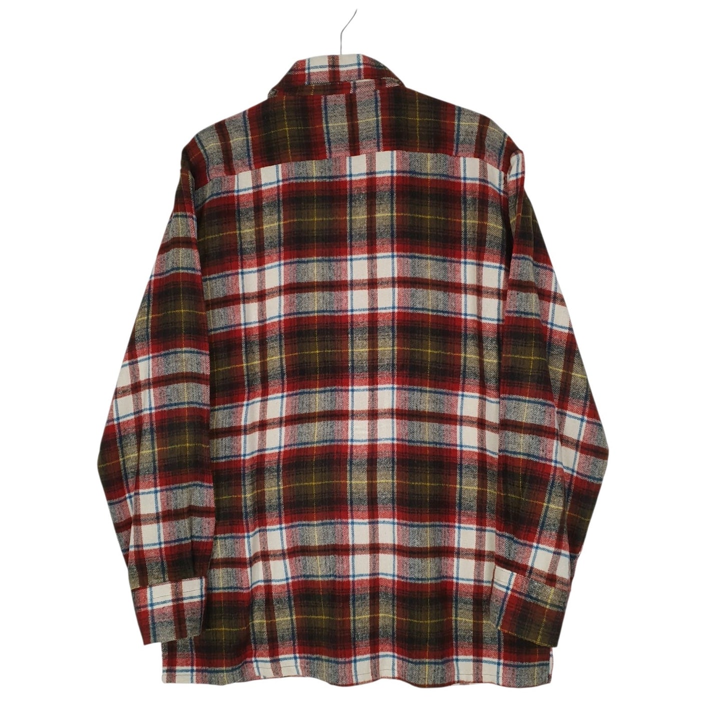 Mens Burgundy Sasa Plaid Flannel  Shirt