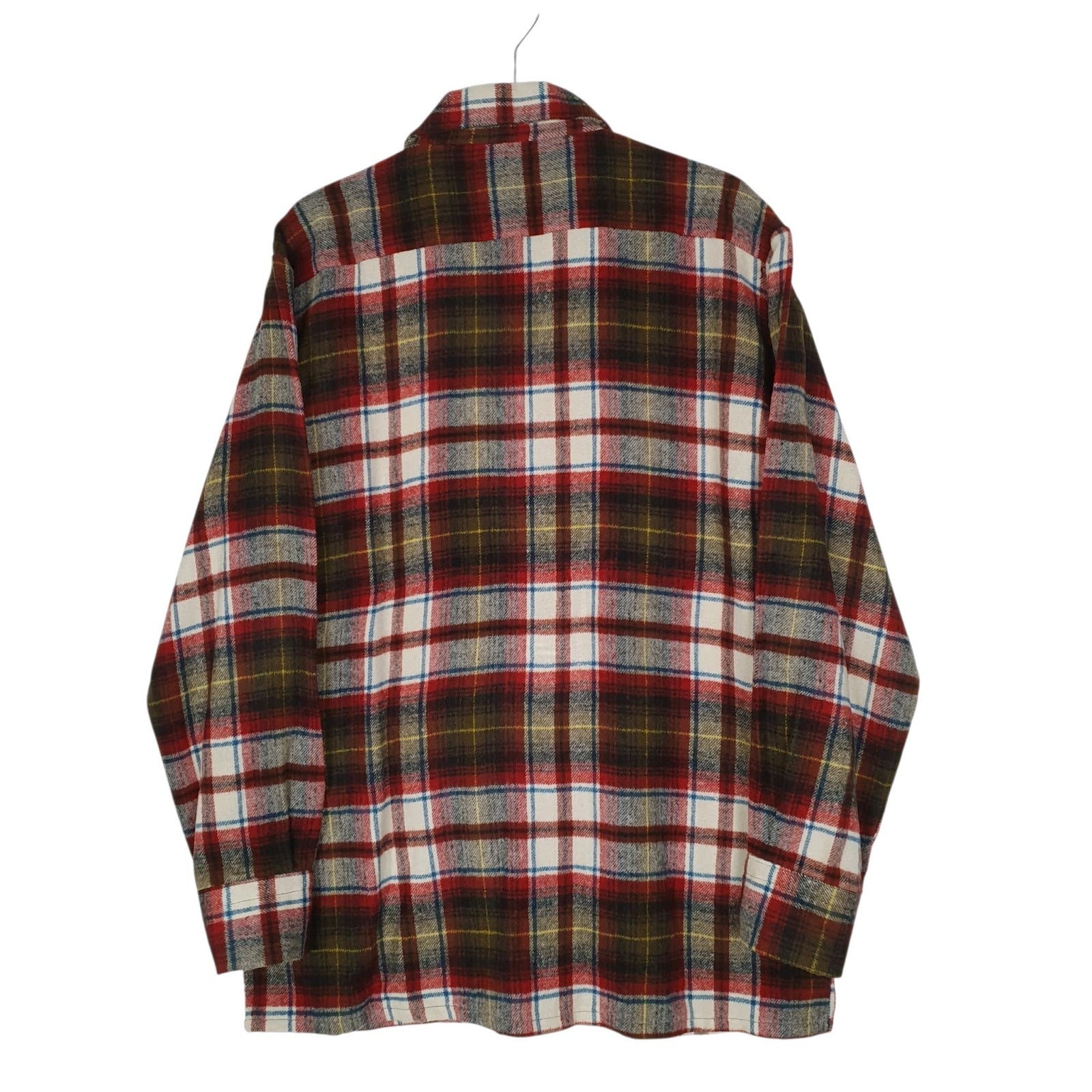 Mens Burgundy Sasa Plaid Flannel  Shirt