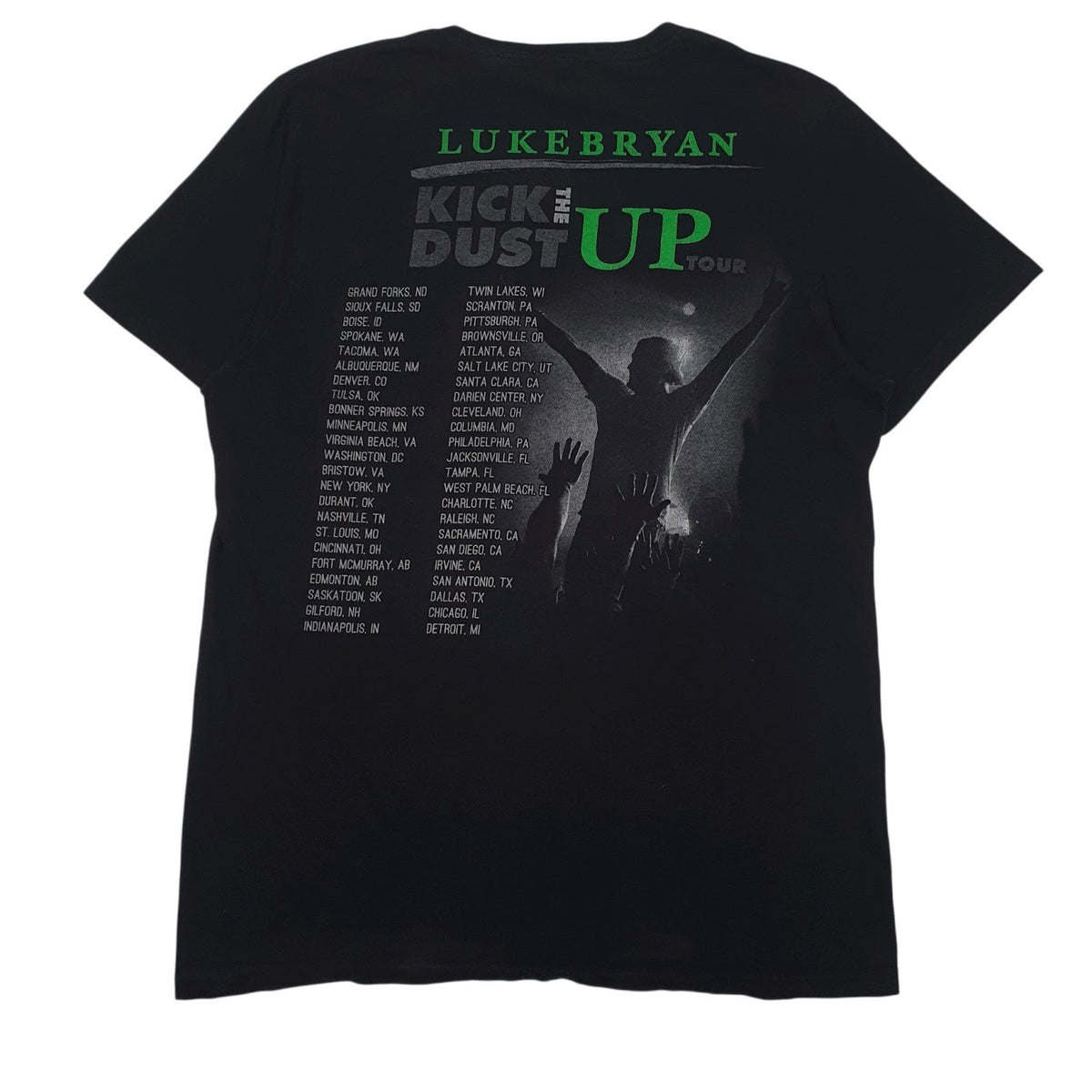 Mens Black The Concert Tee Luke Bryant  T Shirt