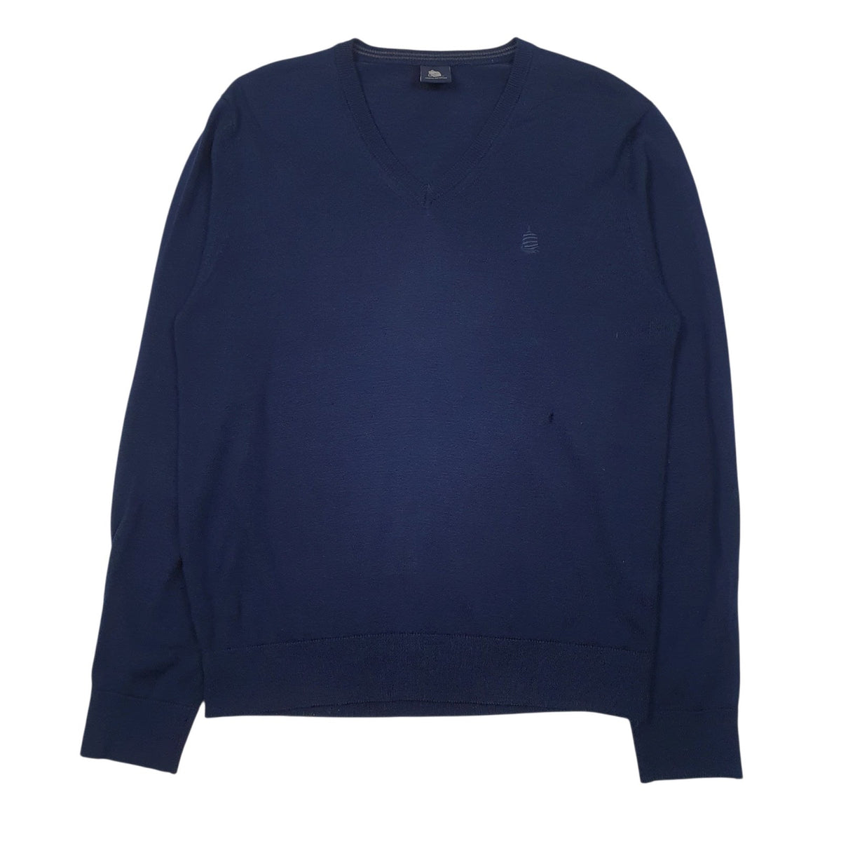 Mens Navy Marina Yachting  V Neck Jumper