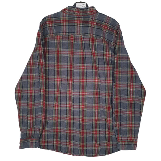 Mens Grey L.L.Bean Flannel  Shirt