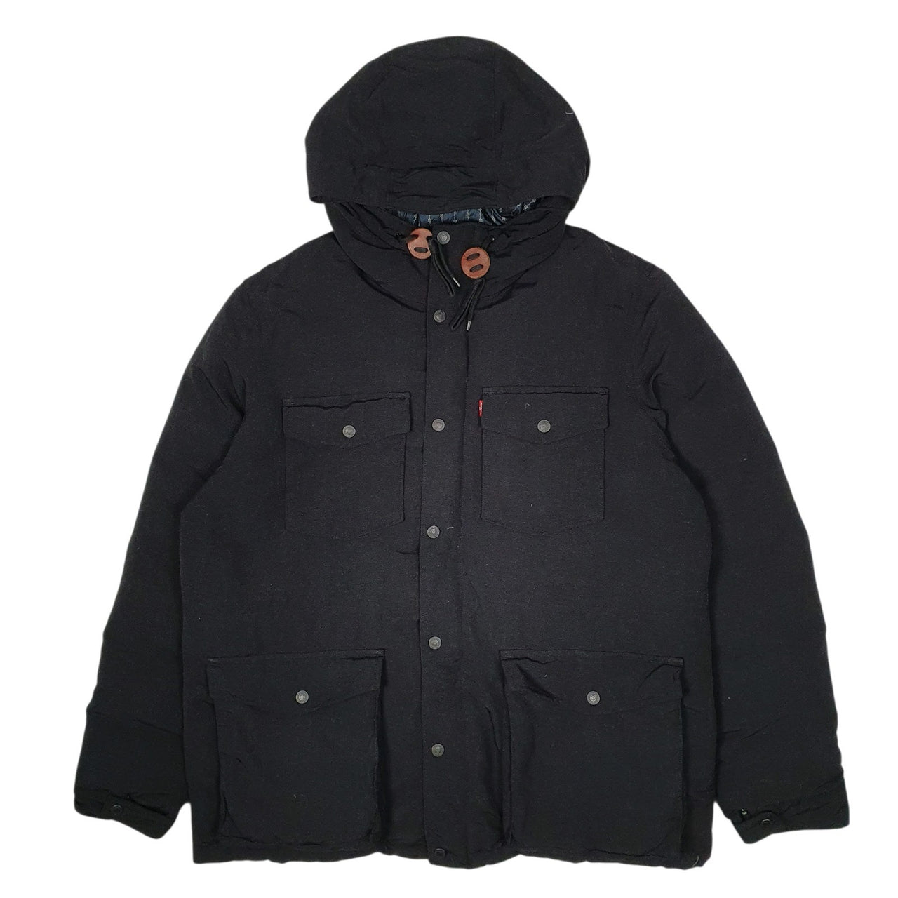 Mens Navy Levis   Coat