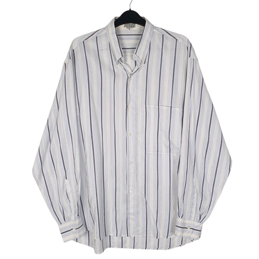 Mens Blue Gianfranco Ferre Vintage Made In Italy Long Sleeve Shirt