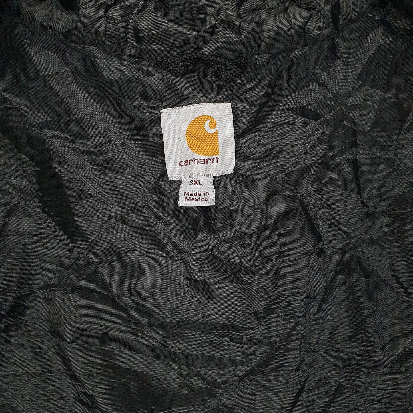 Mens Grey Carhartt Hoodie Quilt Lined Full Zip Jumper