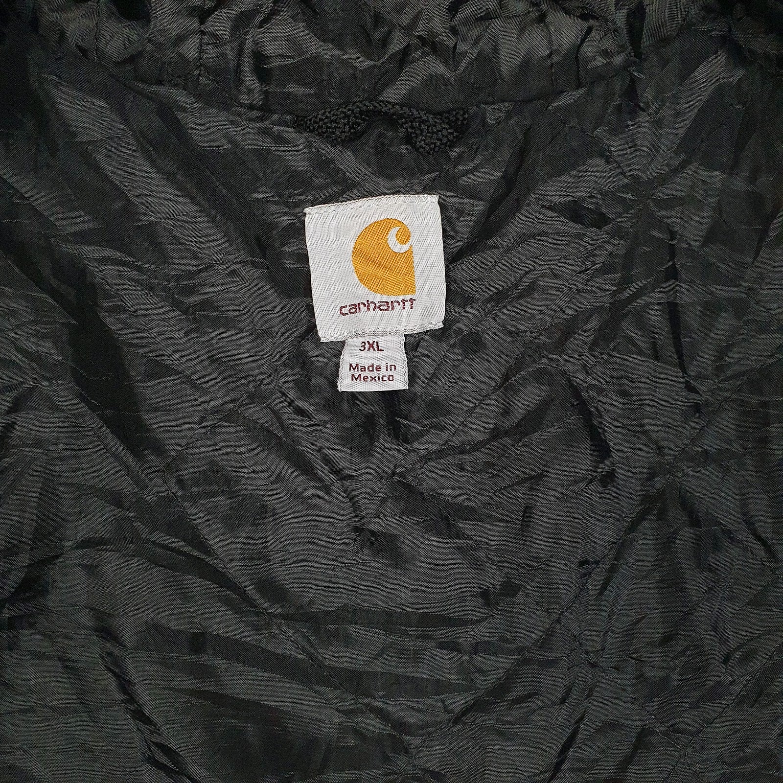 Mens Grey Carhartt Hoodie Quilt Lined Full Zip Jumper