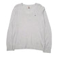 Mens Grey Tommy Hilfiger Knit V Neck Jumper