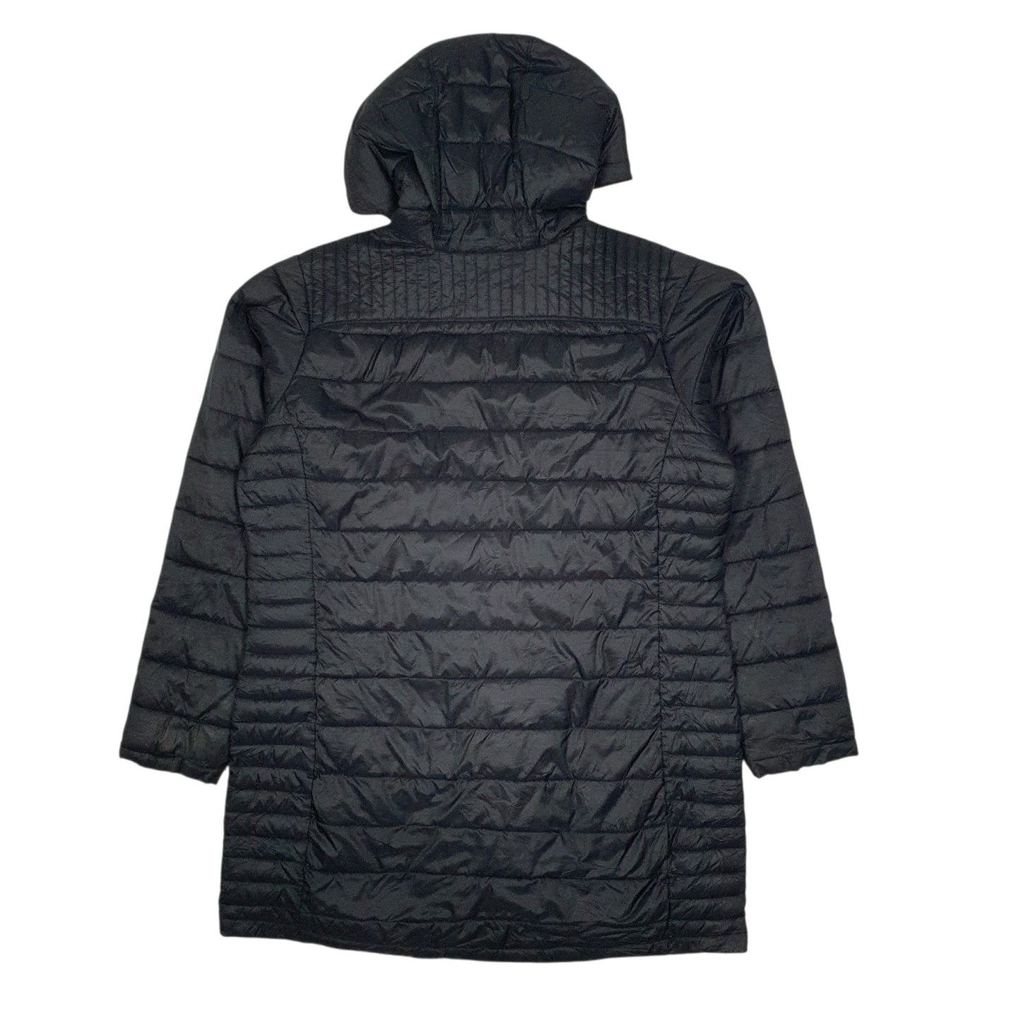 Womens Black Columbia Sportswear Company Parka Longline Trench Crewneck Coat